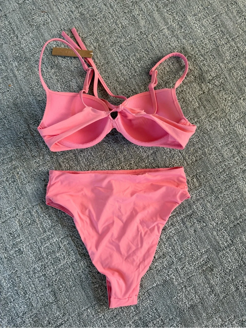 SKIMS Pink Padded Two-Piece Bikini Set